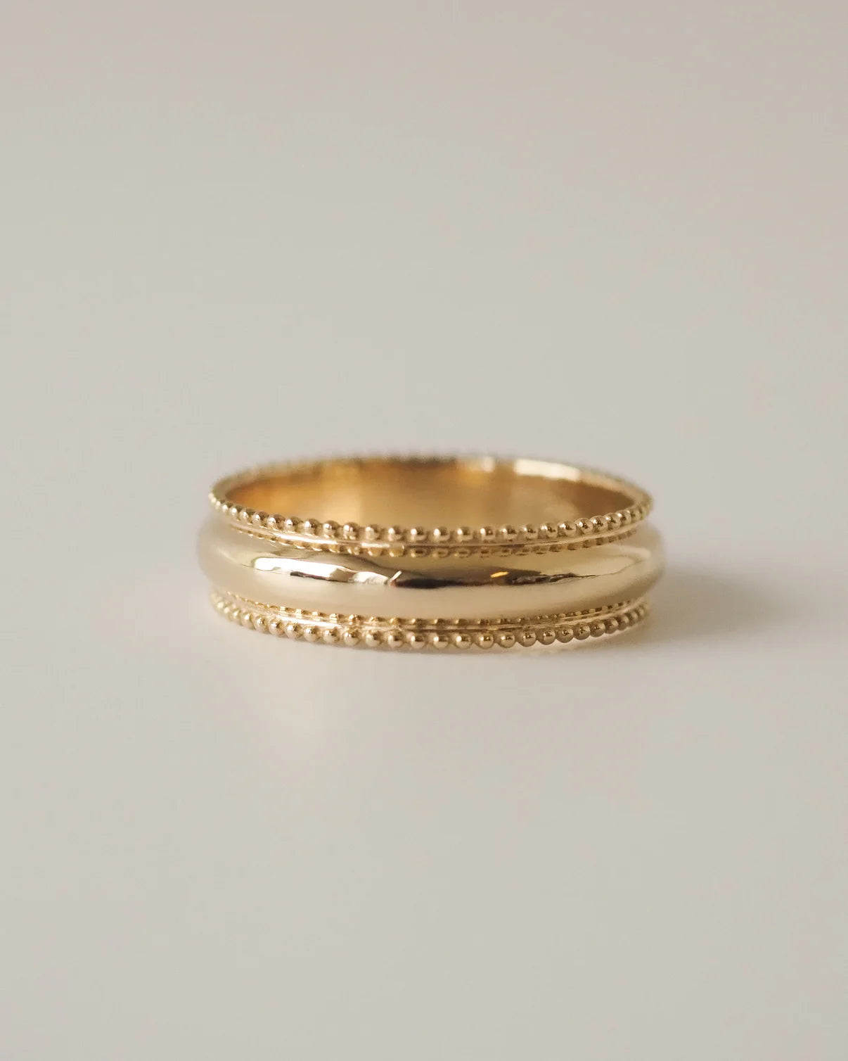 BORD RING - 10k SOLID GOLD - SIZE 10US