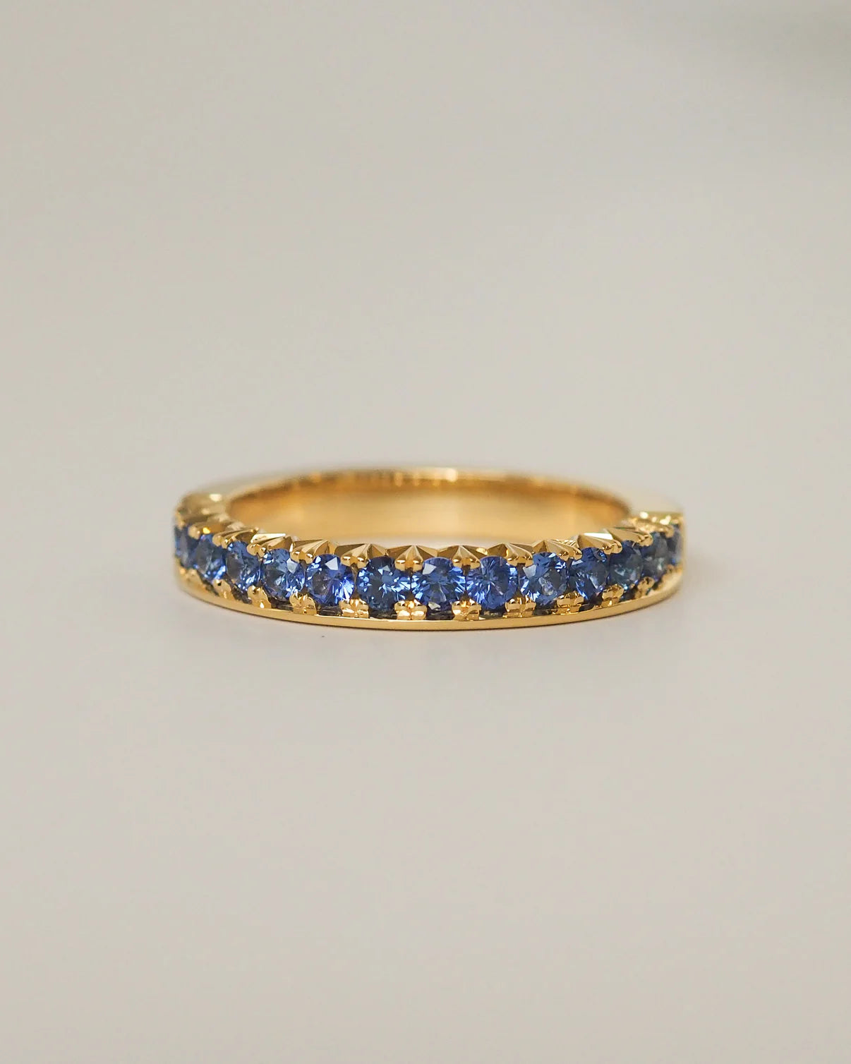 BORJA SAPPHIRES RING - 10K SOLID GOLD - SIZE 6.5US