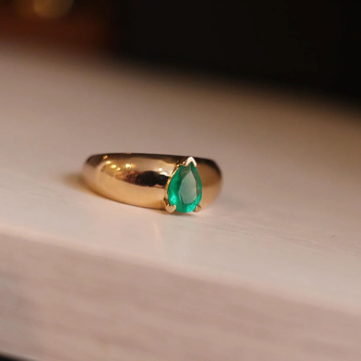 EMERALD DOME RING