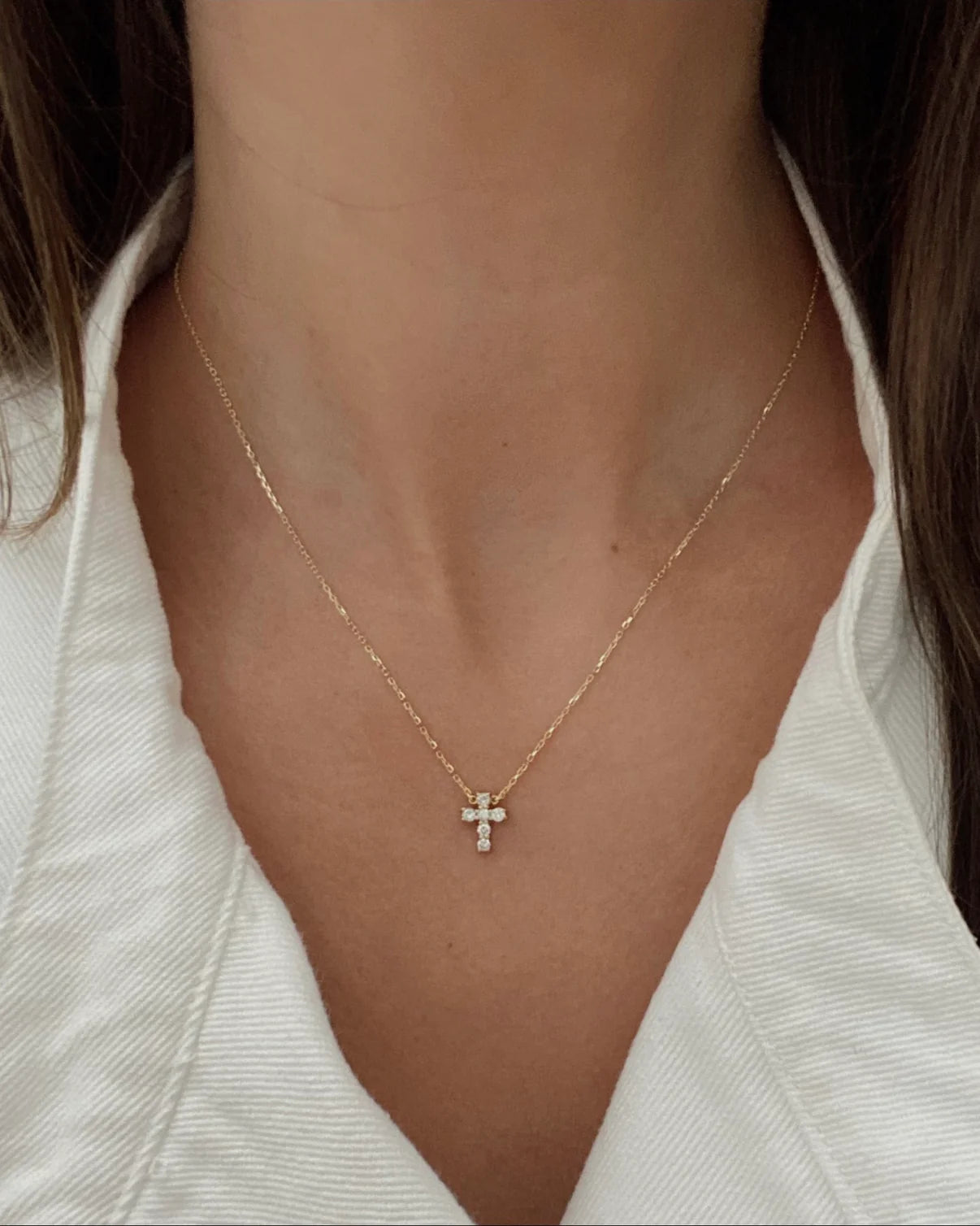 FAITH NECKLACE DIAMONDS