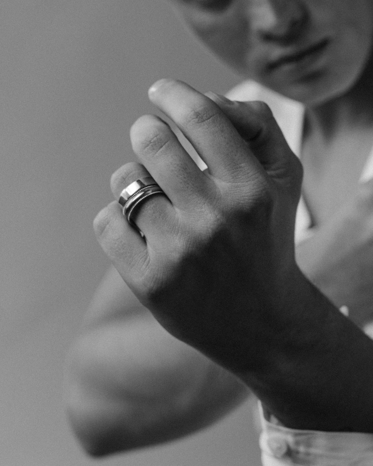 BAND N°01 - WHITE GOLD