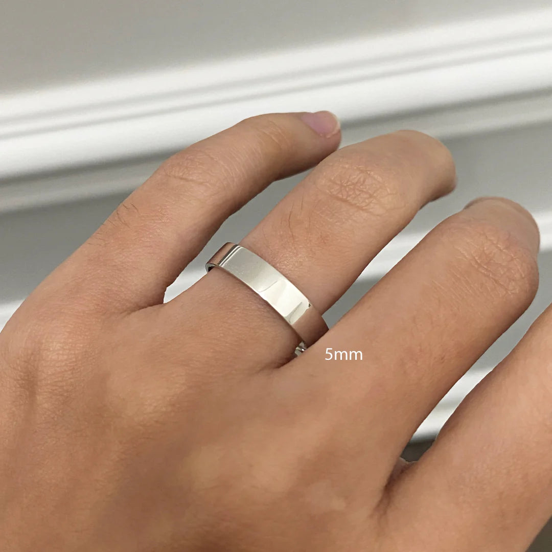 BAND N°01 - WHITE GOLD