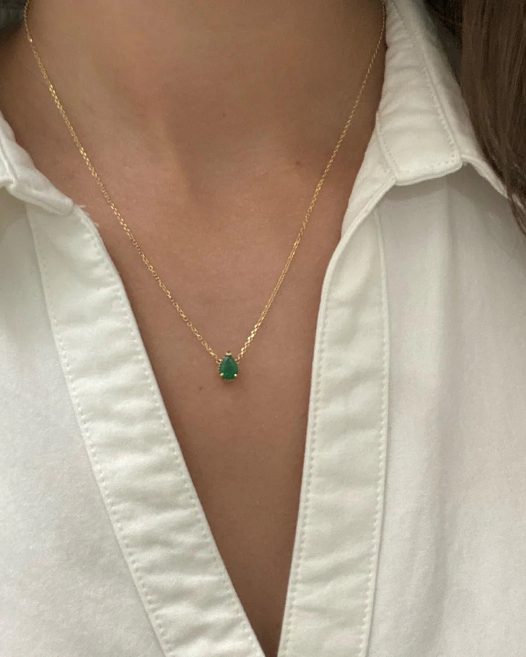 SARAH NECKLACE - EMERALD