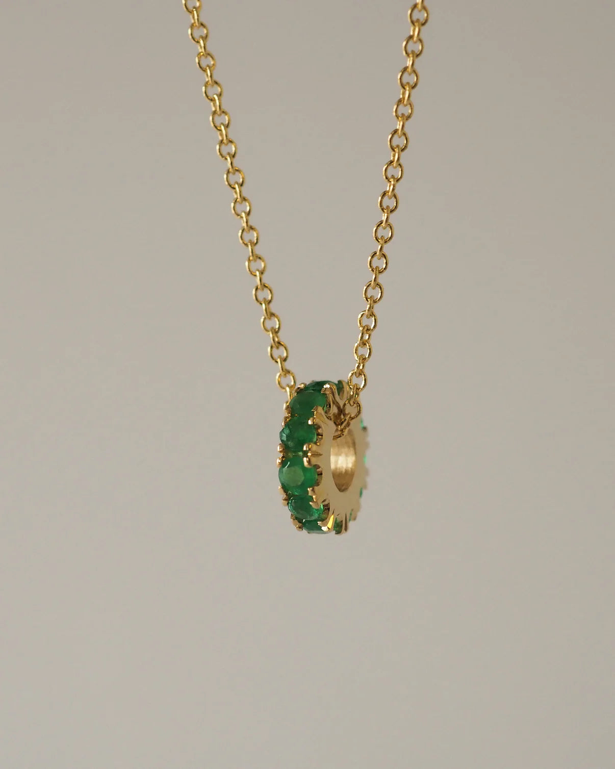 THE RONDELLE NATURAL EMERALDS