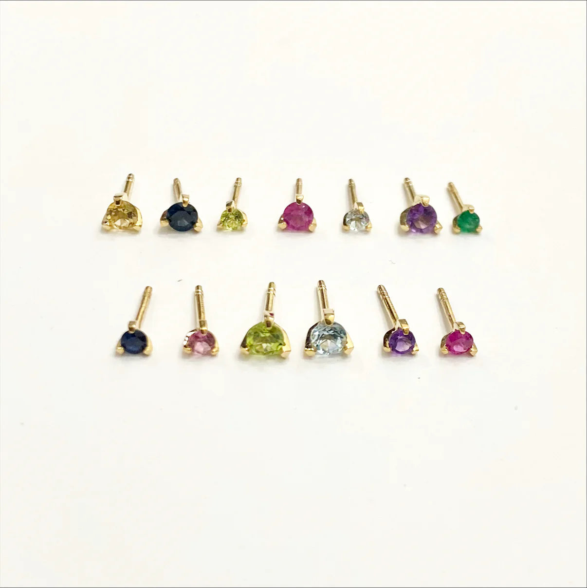 TEREZ STUDS AQUAMARINES